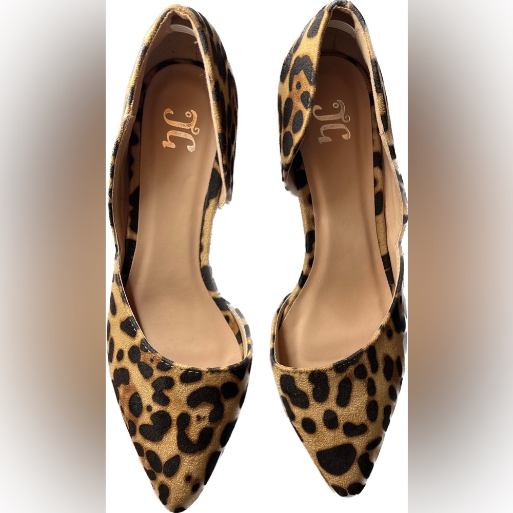 JG | Leopard Print Slim Wedge Heels